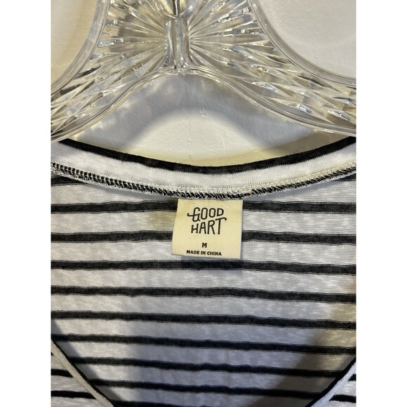 Matilda Jane Good Hart GH Sienna Striped Scoop Neck Knit Tee Size Medium - Picture 2 of 3